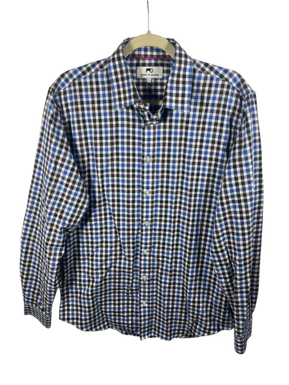 Moods of Norway Shirt Mens Large Button Down Long Sleeve Cotton Casual Classic